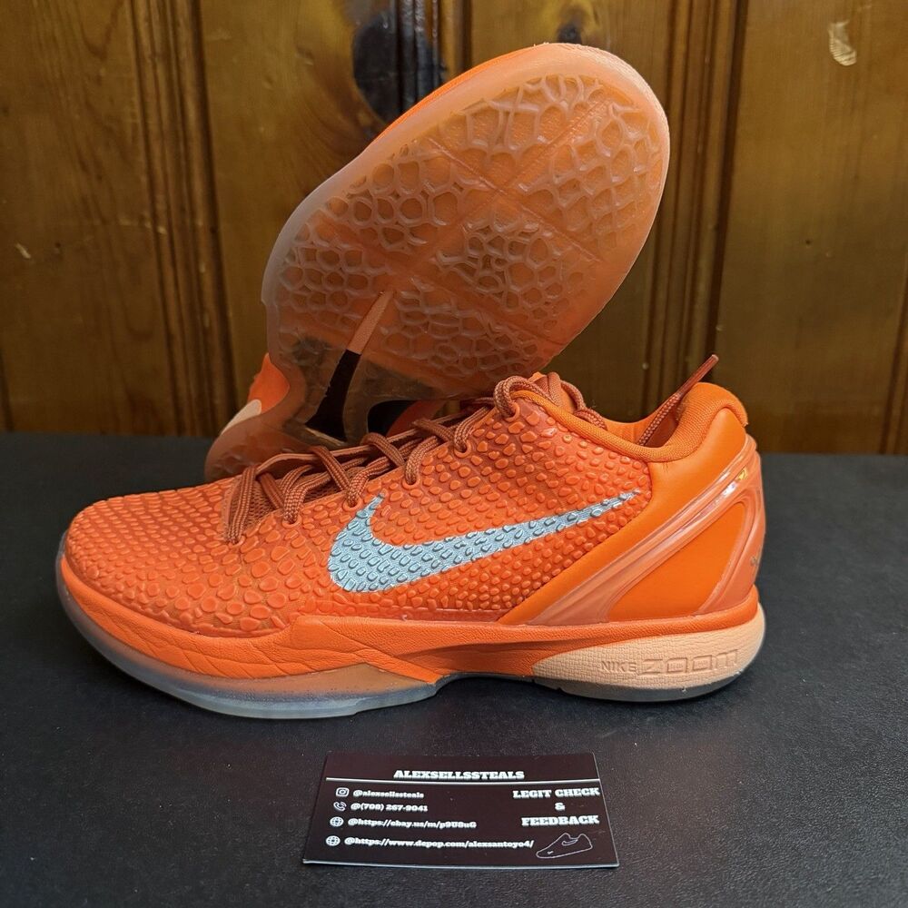 Kobe 6 VI Protro WNBA Total Orange (IH1871-800) Size 9 Men NO BOX/INSOLES USED